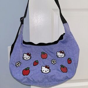 EUC BAGGU x Hello Kitty Medium Nylon Crescent Bag